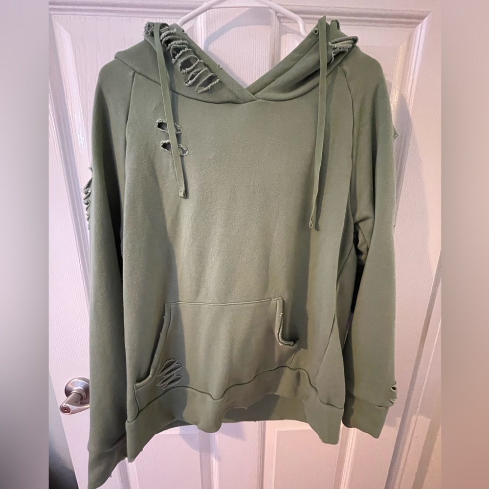 Distressed Hoodie - Chelsea DeBoer by Lily & Lottie